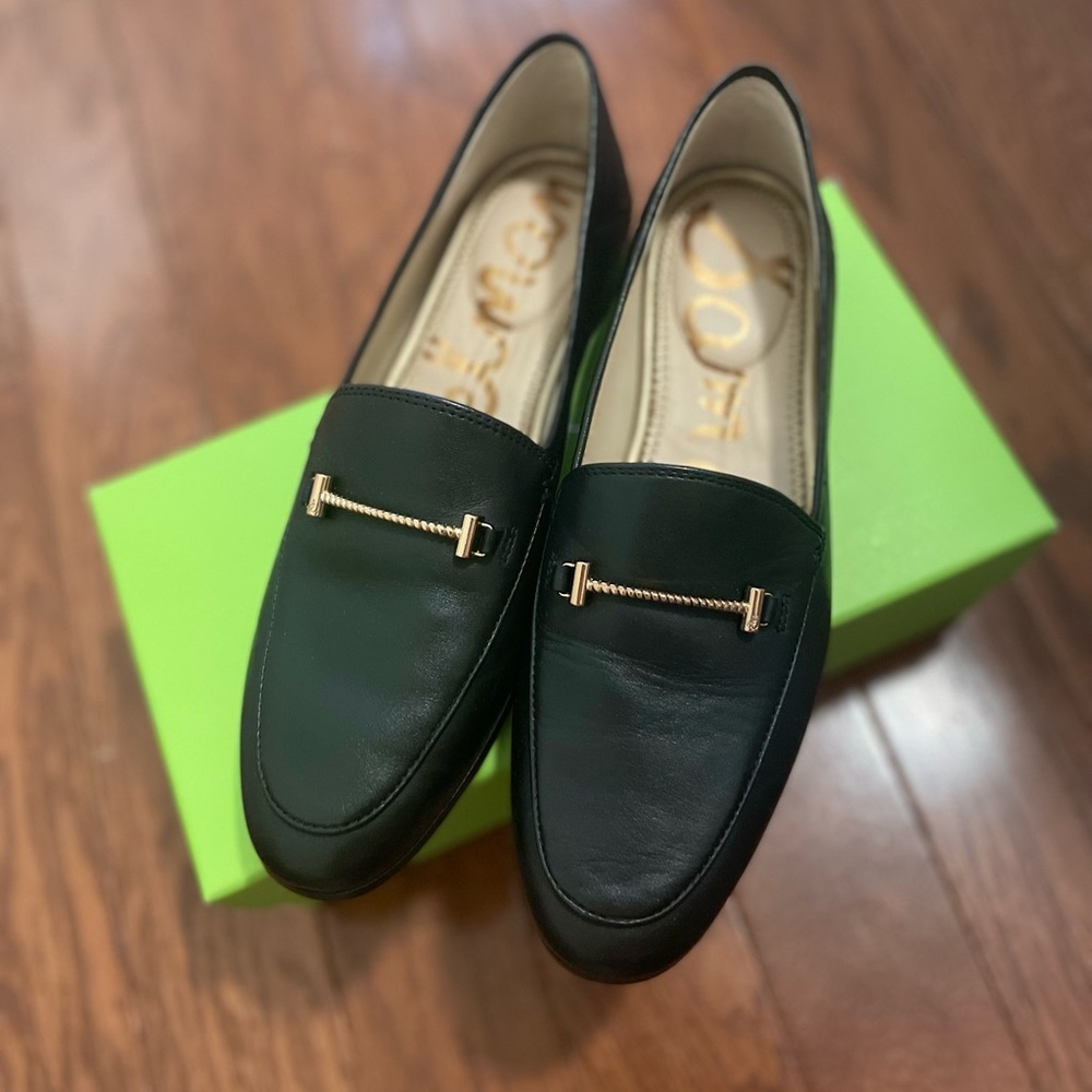 SAM EDELMAN black loafers